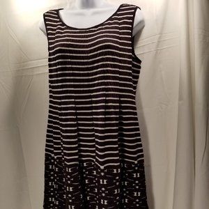 Max Studio Large Black/White Mini Dress